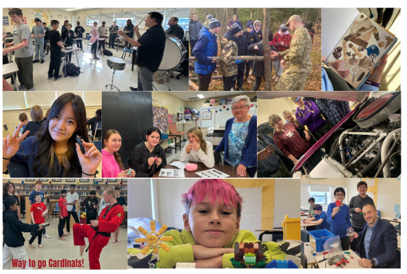 Students, staff and volunteers work to Switch Off Skills